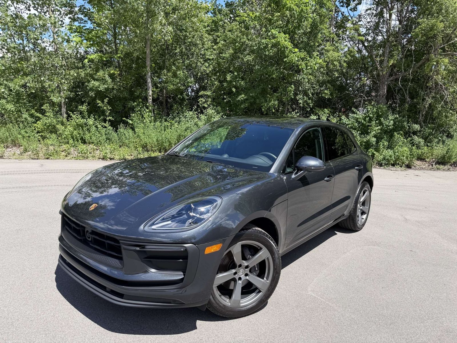 Ceramic-Coating-Porsche-Macan Porsche Macan after ceramic coating, showing deep gloss on the hood