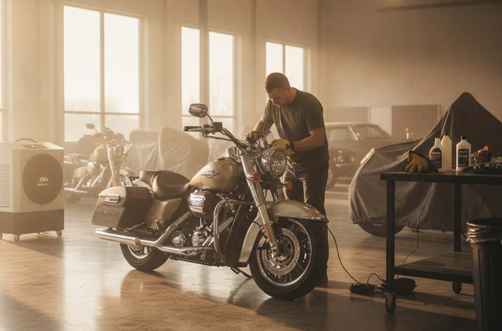 What’s the Right Way to Detail and Store a Motorcycle Over Winter in Livonia — And What Most Riders Skip That Costs Them in the Spring?